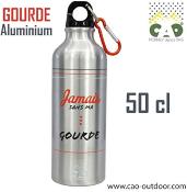 GOURDE ALUMINIUM CAO 50CL - JAMAIS SANS MA GOURDE 21 x 6.6cm