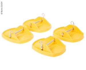 PATINS DE BEQUILLES JAUNES CARBEST - LOT DE 4