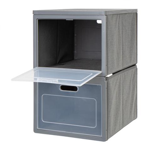 CASIER PLIANT CARBEST BOX 2 - 30xH50x40cm - 2 COMPARTIMENTS 
