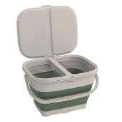 POUBELLE 2 BACS TRI SELECTIF PLIABLE OUTWELL 45,5x34x10/28cm