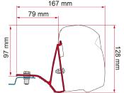 ADAPTATEUR FIAMMA F43 POUR TRAFIC III / Vivaro - Nissan NV300 - Fiat Talento