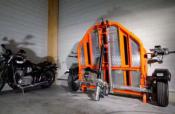 REMORQUE DUO POUR 2 MOTOS / SCOOTER / QUAD / SIDECAR - CADRE ORANGE