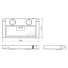 HOTTE A FILTRE CLICK INOX 400X210X44mm