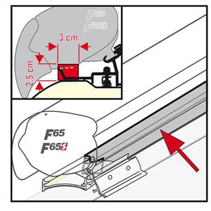 JOINT ANTI-PLUIE FIAMMA KIT F65 - 450cm