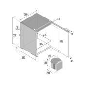 REFRIGERATEUR A COMPRESSION VITRIFRIGO C42L / 42 litres / noir