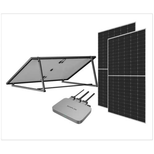KIT COMPLET POWERSTREAM ECOFLOW + 2 x 440W solaire + supports