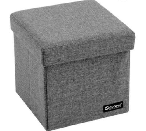 TABOURET RANGEMENT PLIABLE GRIS OUTWELL 30X30X29CM