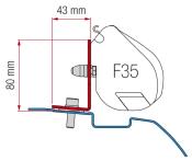 ADAPTATEUR pour Nissan NV200 / Evalia pour Fiamma F35PRO