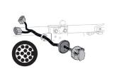 FAISCEAU ELECTRIQUE THULE 13 BROCHES pour ATTELAGE PIVOTANT VeloSwing POUR VEHICULE apres 2011