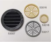 GRILLE VENTILATION MEUBLE RONDE 32mm GRIS