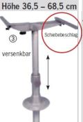 COLONNE TABLE 336,5-68,5cm A ENCASTRER