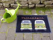 Paillasson VW T2 Combi, 70x50cm - Front & Arrière/vert