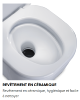 TOILETTE CÉRAMIQUE DOMETIC SANEO® CONFORT CW