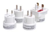 ADAPTATEUR PRISE ELECTRIQUE UNIVERSEL DE VOYAGE - LOT DE 4 pieces