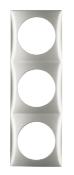 CADRE DE FINITION TRIPLE BERKER INTEGRO CHROME MAT