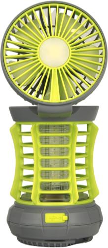 LANTERNE ANTI-INSECTE et VENTILATEUR - 3 EN 1 RECHARGEABLE