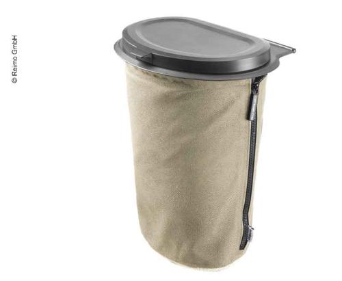 POUBELLE SOUPLE FLEXTRASH L BEIGE - 9 LITRES