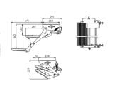 DOUBLE MARCHEPIED MOTORISE 12V LIPPERT SERIE L - 610mm