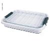 BOITE DE RANGEMENT 30L PLIABLE - GRIS & VERT CITRON - CAMP4