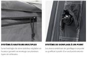 AUVENT GONFLABLE DOMETIC KAMPA CLUB AIR ALL SEASON 390 L - hauteur 295 à 325cm