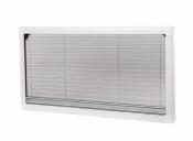 CADRE INTERIEUR CARBEST BLANC AVEC MOUSTIQUAIRE ET OCCULTANT  POUR FENETRE BATTANTE COMFORT 900x500 MM