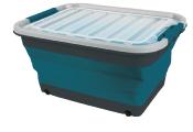 BOÎTE DE RANGEMENT 45L PLIABLE - BLEU PÉTROLE - CAMP4