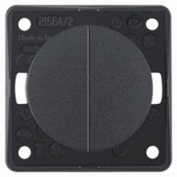 INTERRUPTEUR A BASCULE DOUBLE BERKER INTEGRO - ANTHRACITE