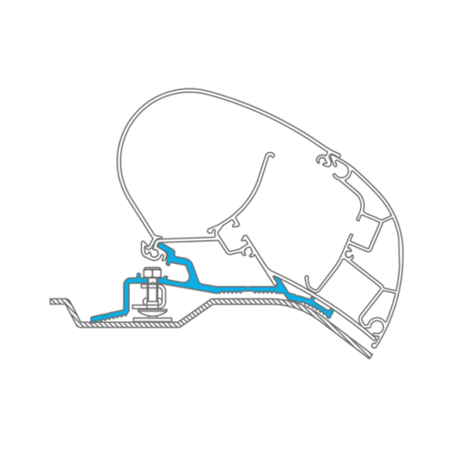 ADAPTATEUR DUCATO-JUMPER-BOXER H2 >2006 pour PERFECTROOF DOMETIC PR 2000 et PR 2500