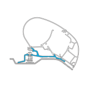 ADAPTATEUR DUCATO-JUMPER-BOXER H2 >2006 pour PERFECTROOF DOMETIC PR 2000 et PR 2500