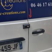VERROUS IMC NOIRS PORTE LATERALE OU ARRIERE POUR FOURGON - LOT DE 2